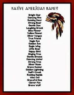 list of native american names - Google Search | Hannah ideas! | Pinterest | Native americans