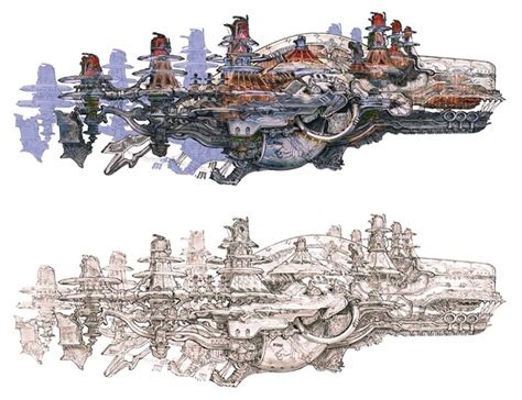 Ifrit Airship Concept Art - Final Fantasy XII Art Gallery