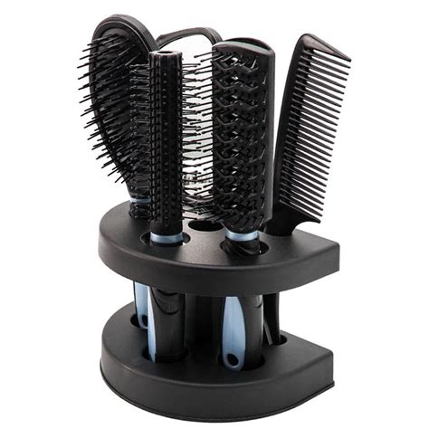 5PCS Hair Brush Comb Set with Shelf Hair Styling Tools Hairdressing Combs Set Gift Professional ...