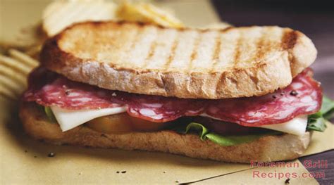 Italian Panini Sandwich - Foreman Grill Recipes