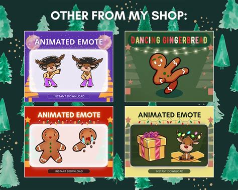 ANIMATED Emote Twitch Discord Funny Black Santa Cute and - Etsy