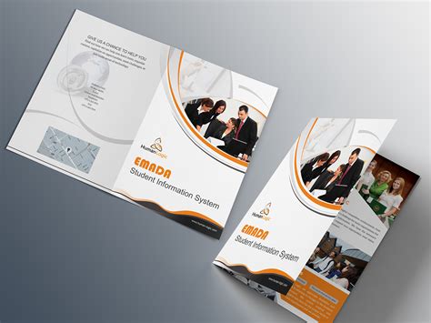 Free bi-fold brochure psd on Behance