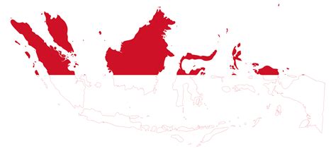 Flag Map Of Indonesia Free Vector Maps | sexiezpix Web Porn