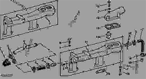 WATER MANIFOLD AND THERMOSTATS [01E17] - TRACTOR John Deere 4640 - TRACTOR - 4640 and 4840 ...