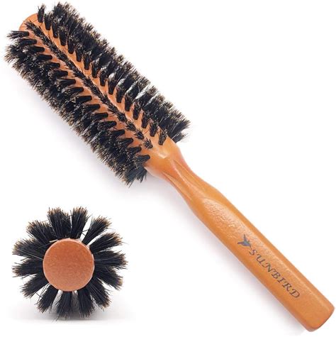 SUNBIRD Boar Bristle Round Brush Hair Brush - For Men, Women, Kid, Dry, Wet, Fine, Thick, Curly ...