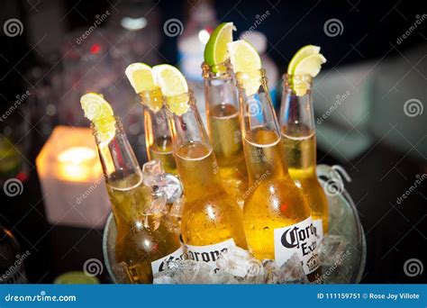 Bottles of Corona Beer in a Bucket Editorial Photo - Image of served, drinks: 111159751