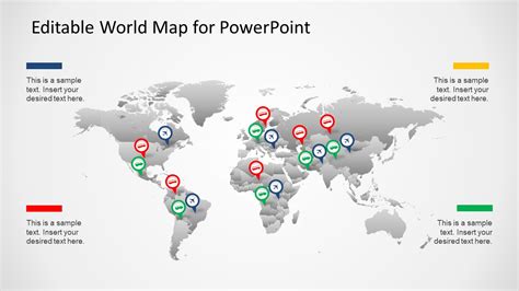 Editable Worldmap for PowerPoint - SlideModel