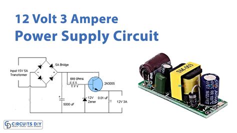 Simple 12V 3A Power Supply Circuit