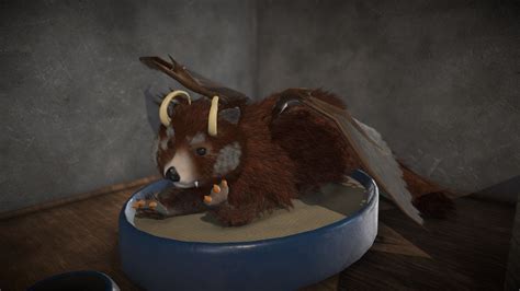 Demon Red Panda Lord Pawnda Fur Version - 3D model by dark-minaz [bfd4478] - Sketchfab