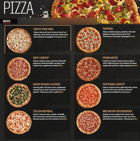 Pizza Hut Menu, Menu for Pizza Hut, Tomball, Houston - Urbanspoon/Zomato