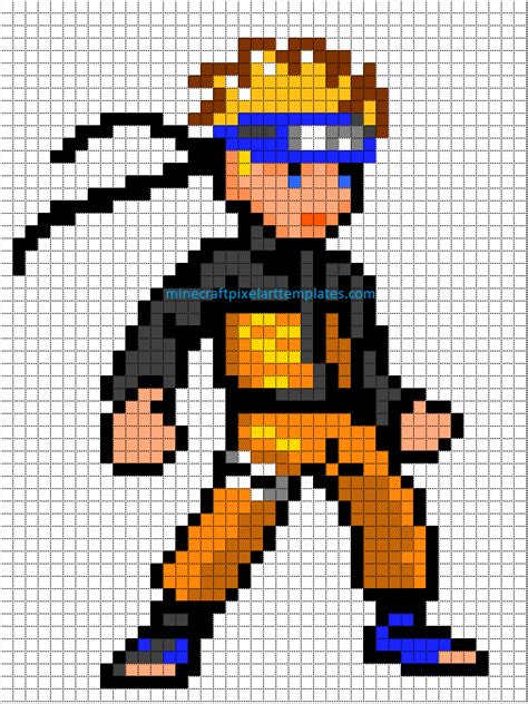 Naruto Uzumaki Pixel Art Naruto, Pixel Art Manga, Pixel Art Photo, Image Pixel Art, Perler Bead ...