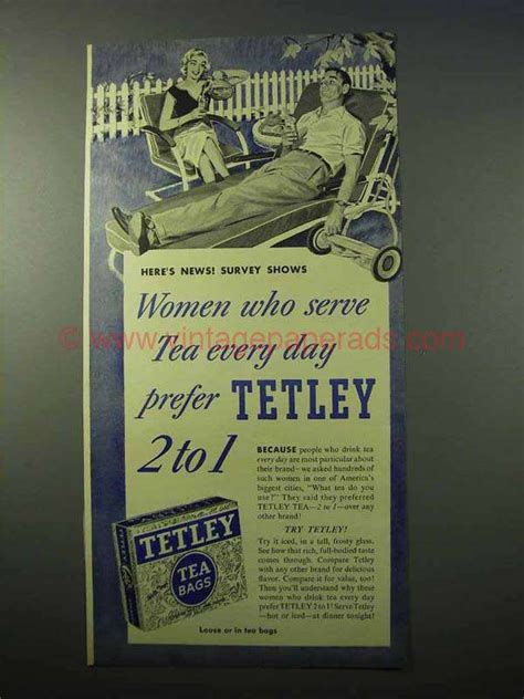 1951 Tetley Tea Ad - Women Who Serve Every Day-BK0512