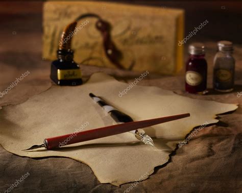 Old-Fashioned Calligraphy Set — Stock Photo © photokitchen #2193057