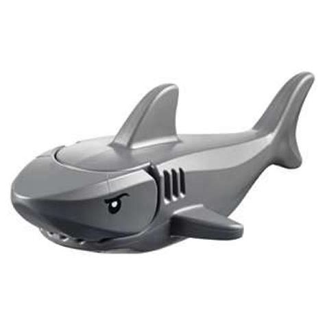 LEGO City Shark with Gills Animal Minifigure (Dark Bluish Grey) - The ...