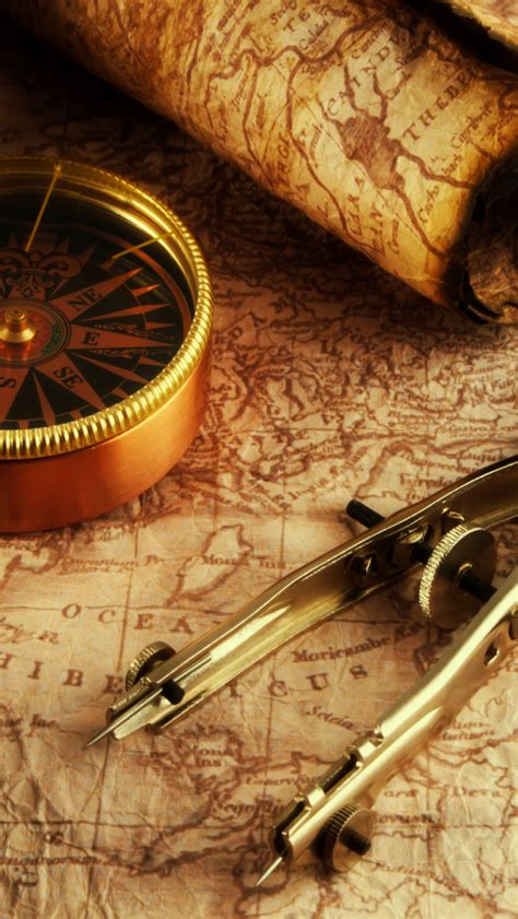 Vintage Compass Wallpaper | Mapa antiguo, Arte de mapa mural, Mapas ...