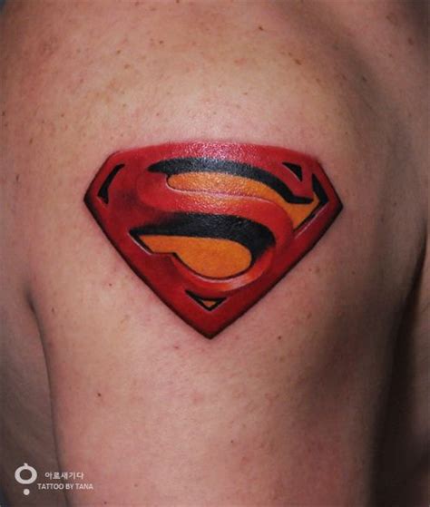 superman tattoo, superman logo