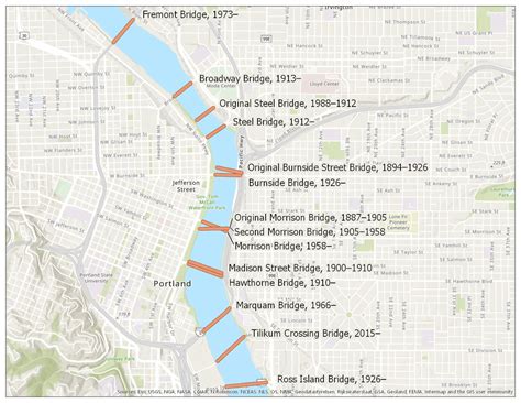 Portland Bridges Map - Best Image Viajeperu.org