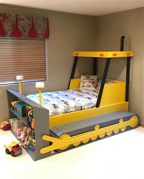 This Bulldozer Kids Bed Is Perfect For Tractor Loving Kids