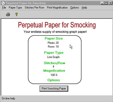 Smocking Graph Paper