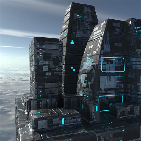 Modular Sci-fi city Structures