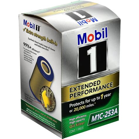 Mobil 1 Extended Performance Oil Filter, M1C-253A, 1 Count - Walmart ...