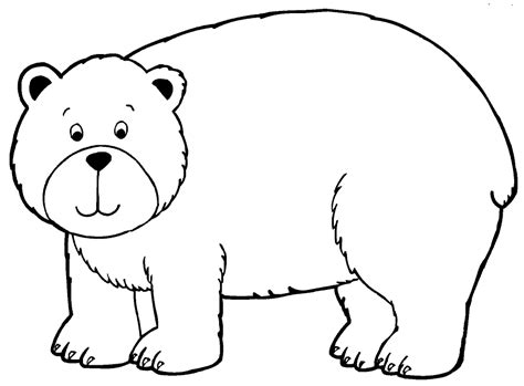 free-animals-bear -printable-coloring-pages-for-preschool | Bear coloring pages, Polar bear ...