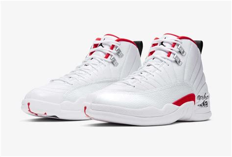 Air Jordan 12 Twist White University Red CT8013-106 Release Date - SBD