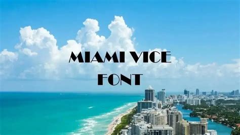 Miami Vice Font - UpFonts