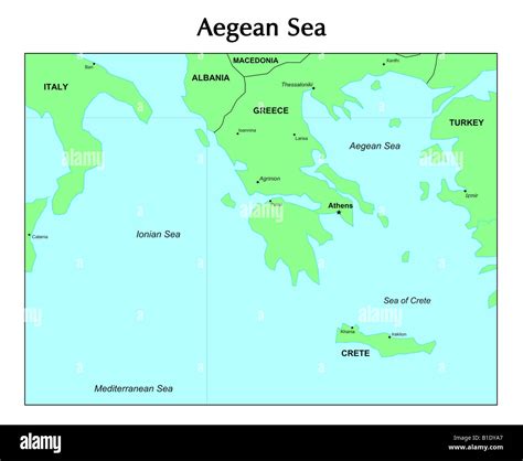 Aegean Sea Greece Map - Franny Antonietta