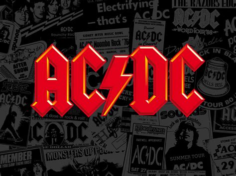 AC/DC Australian rock band Logo HD Wallpaper | Walls 9