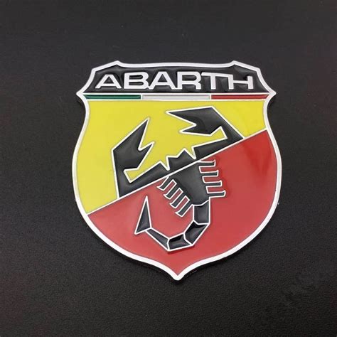 Scorpion Symbol Car Auto Aluminum Alloy Emblem Badge Stickers for ABARTH Fiat 500 695 Punto ...