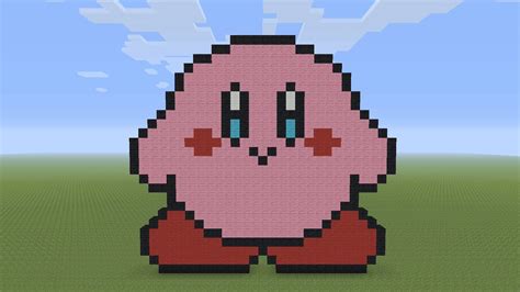 Minecraft Pixel Art - Small Kirby - YouTube