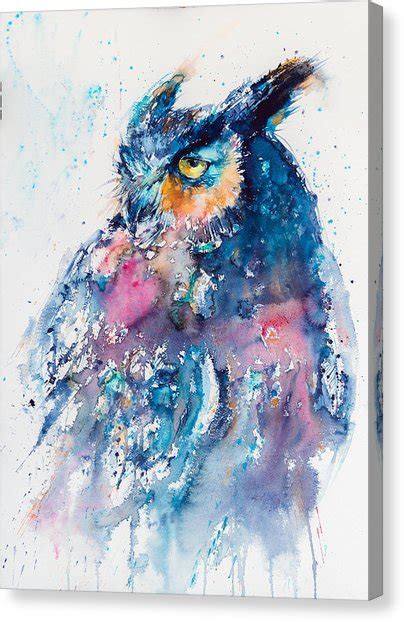 Owl Painting Canvas at PaintingValley.com | Explore collection of Owl ...