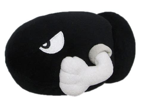 Super Mario Bros Plush Bullet Bill - Black Mamba Gaming