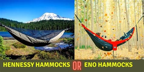 Hennessy Hammock vs Eno Hammock: Detailed Comparison