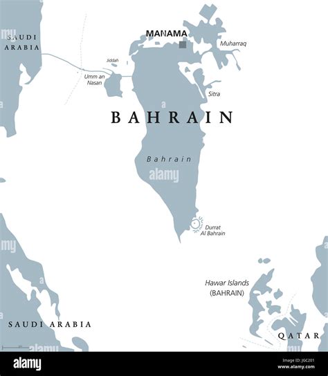 Bahrain Political Map Bahrain Political Map With Capital Manama Images ...