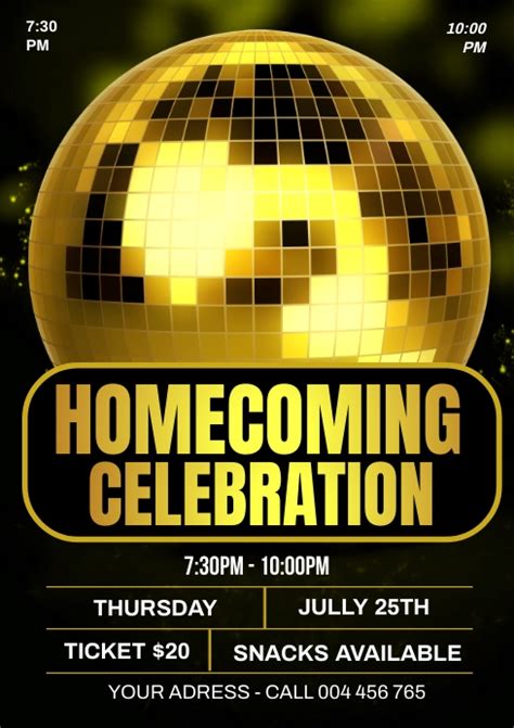 Homecoming dance poster Template | PosterMyWall