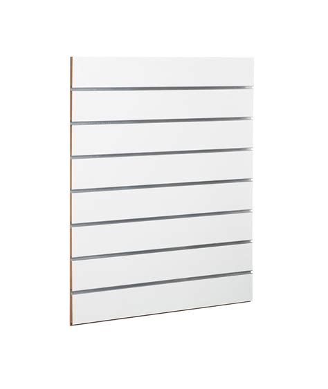 100mm Spacing (11 SLOT) MDF Slat Board Panels With Aluminium Inserts ...