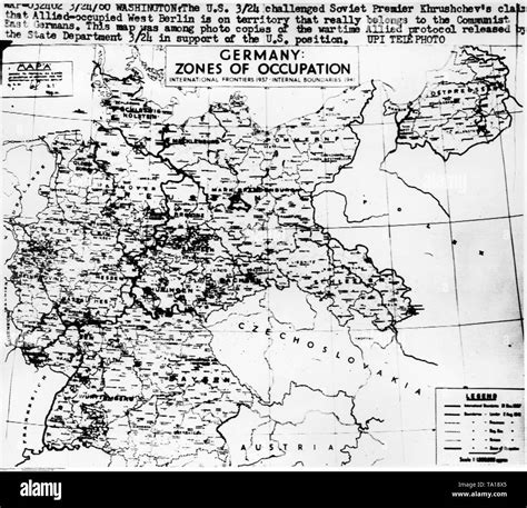 Map germany 1945 occupation hi-res stock photography and images - Alamy