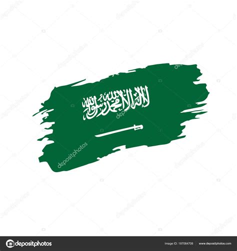 Saudi Arabia flag, vector illustration — Stock Vector © artbutenkov #187064708