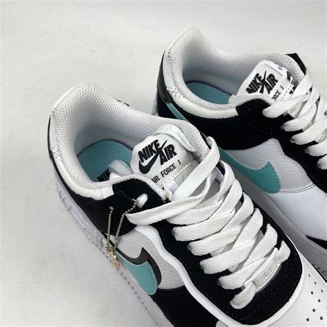 Nike Air Force 1 Shadow Black White Teal For Sale – The Sole Line