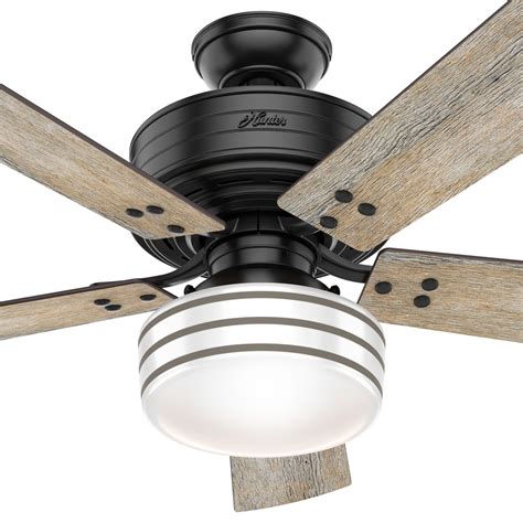 Hunter Remote Control Ceiling Fan Light : Hunter Sophia 54 in. LED Indoor Polished Nickel ...