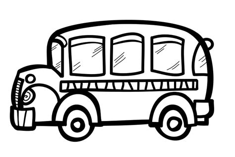 School bus bus clipart black and white – Clipartix