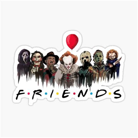 "Scary Friends Shirt - Halloween Horror Movie Killers - Friends Halloween Shirt - Halloween ...