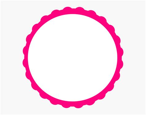 Red Circle Frame Clipart - Pink Circle Frame Png, Transparent Png - kindpng