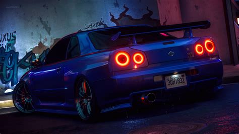 Nissan Skyline R34 Night