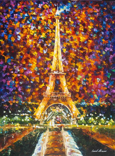 EIFFEL TOWER MEMORIES - Oil Painting | Free Shipping