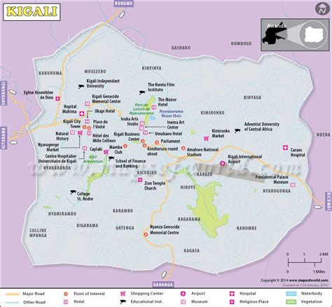 Kigali Map | Kigali City