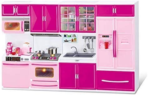 AENCI Door Barbie Dream House Kitchen Set (Light Sound) Grace Basket ...