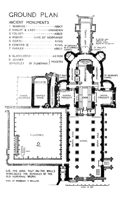 Medieval Gloucester Cathedral - Plans and Drawings